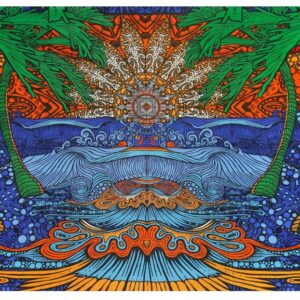 Tapestry – 3D & Glow in the Dark Black Light Epic Surf 60×90