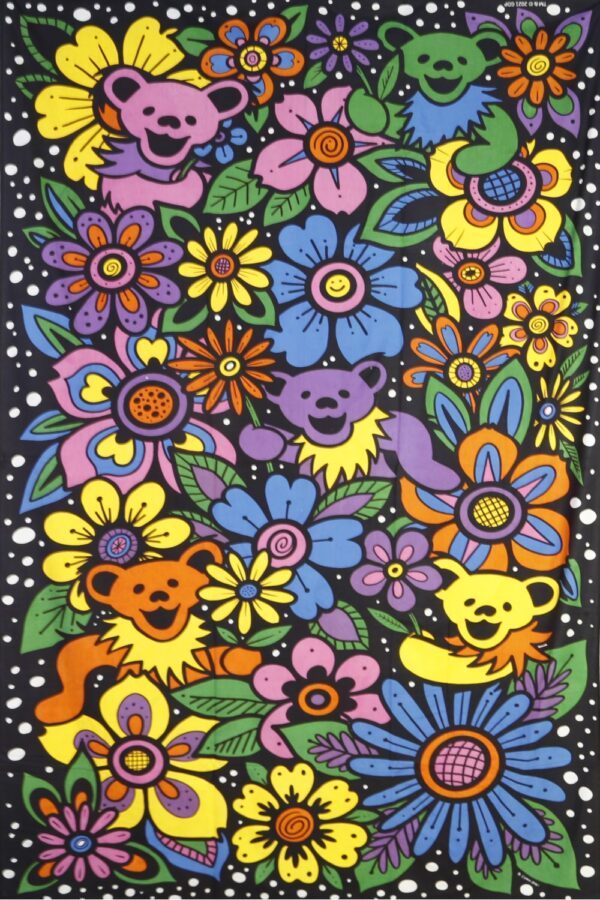 3D Grateful Dead Flower Bears