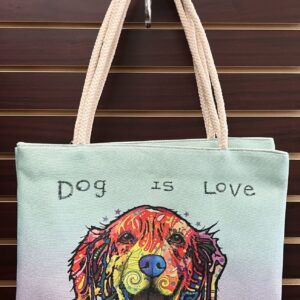 Canvas Tote Bag – Dog Is Love