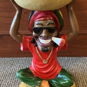 Rasta Ashtray Figurine *XL* – Jamaican Man (Style 3)