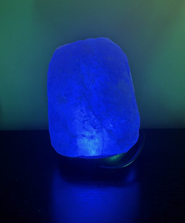 Salt Rock Lamp Blue