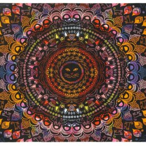 Tapestry – 3D Rainbow Cat Mandala 60×90