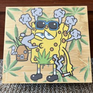 Novelty Storage Box (7.5″x7.5″) – SpongeBob Smoke