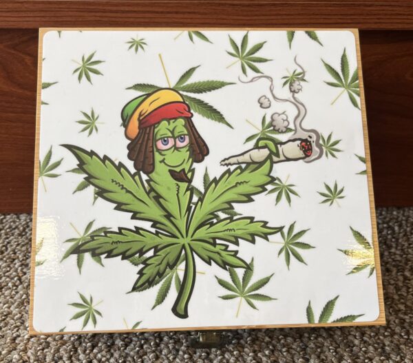 Rasta Leaf Storage Box Top