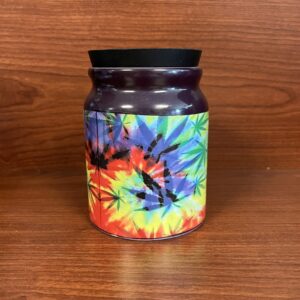 Smell Proof Stash Jar – Tie Dye Leaf