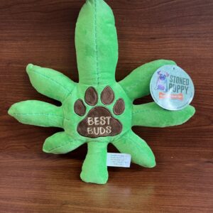 Stoned Puppy Plush Squeak Toy – Best Buds Leaf